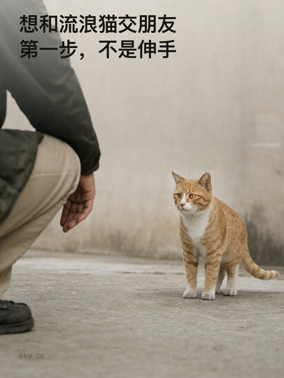 想和流浪猫交朋友,第一步不是伸手